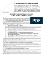 Long Form Attachment Styles Questionnaire: Secure Attachment Questionnaire: Free To Connect, Explore, and Reflect