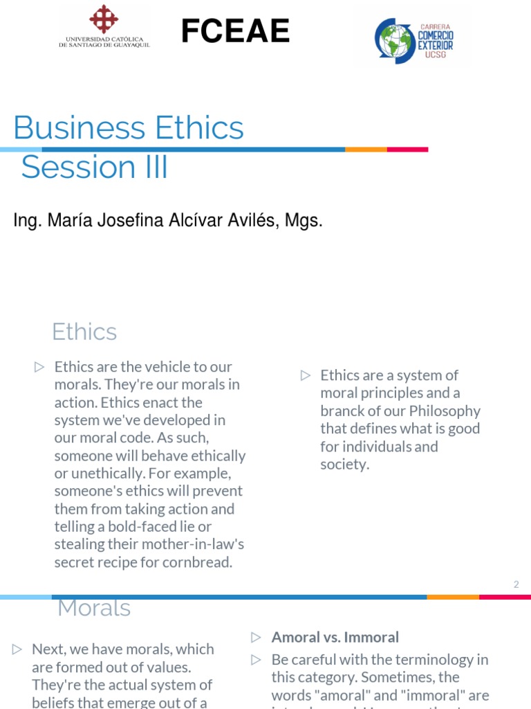 Understanding Business Ethics and Morals | PDF | Utilitarianism ...