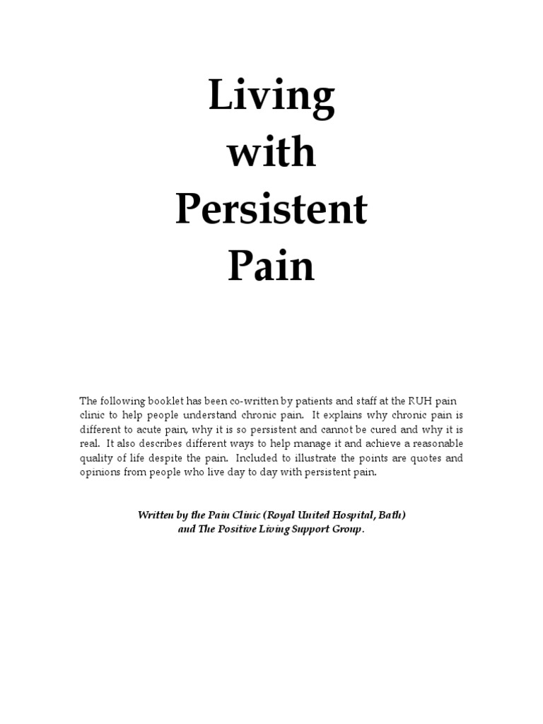 Living With Pain (54426) PDF | PDF | Analgesic | Relaxation (Psychology)