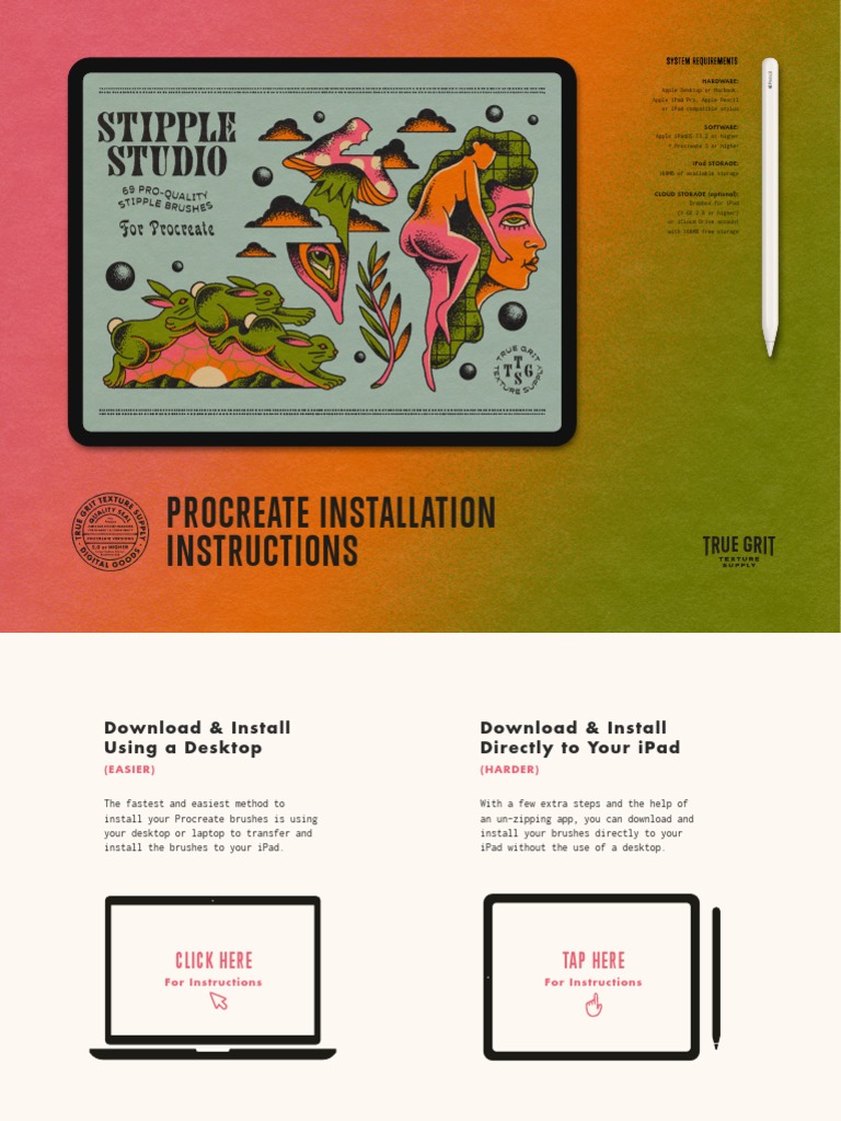 Stipple Studio Installation Instructions | PDF