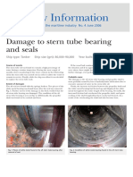 Damage To Stern Tube Bearing and Seals