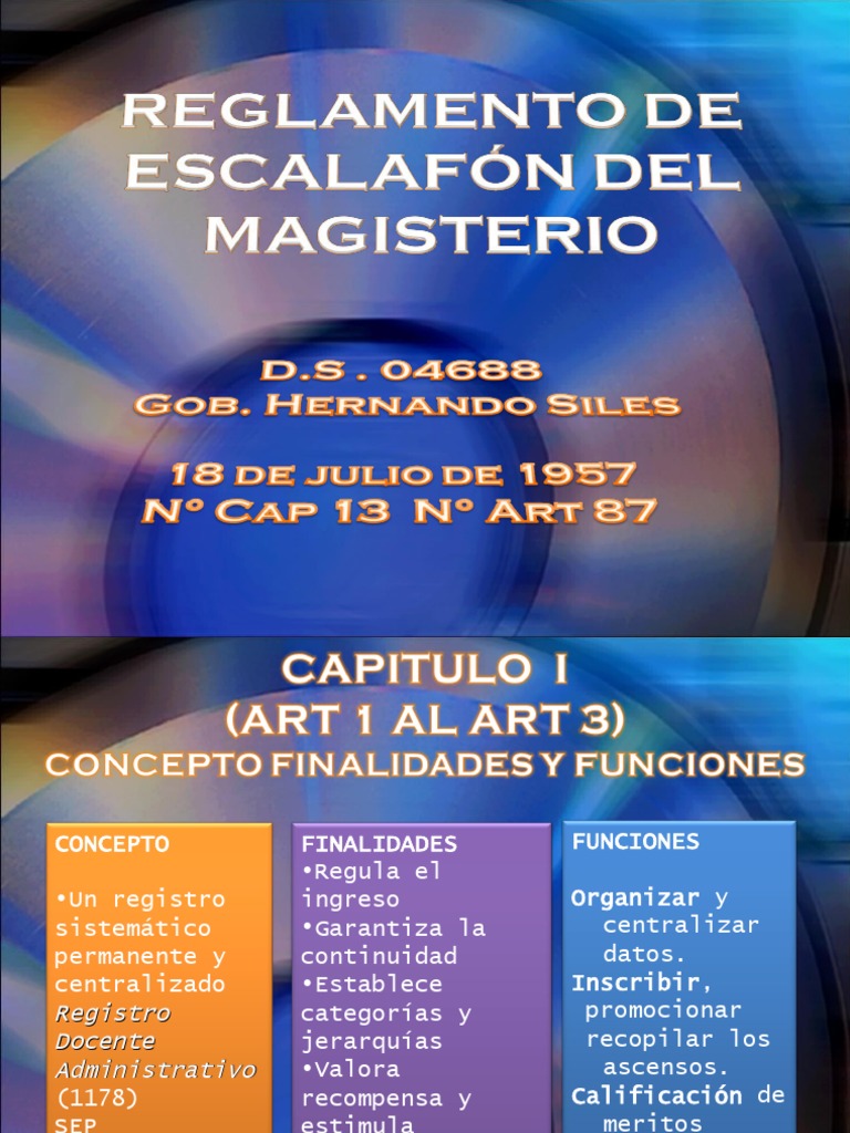 Reglamento de Escalafón | PDF | Prueba (evaluación) | Educación más alta