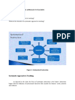 Systematic Approach To Teaching Worksheet Prof Ed 3