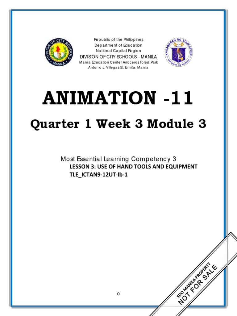 Grade 11 Animation Tools and Techniques | PDF