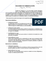 Operaciones de Húmidificacjón. (A Jo.s/d