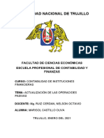 Actualización de Las Operaciones Pasivas