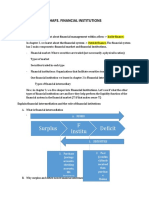 Surplus F Institu Deficit: Chap3. Financial Institutions