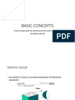 Basic Concepts: EE102 Fundamentals For Electrical and Electronics Engineering DR Sheikh Izzal Azid