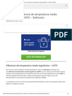 ¿Qué Es La Diferencia de Temperatura Media Logarítmica - LMTD - Definición