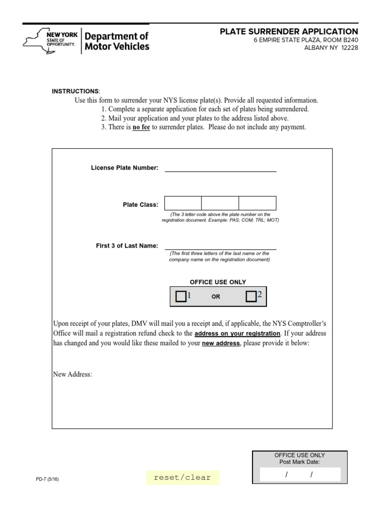 DMV Application PDF