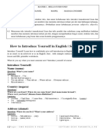 Materi 1 Kelas X Self Intruduction PDF
