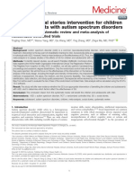 Medicine: Effects of Social Stories Intervention For Children and Adolescents With Autism Spectrum Disorders