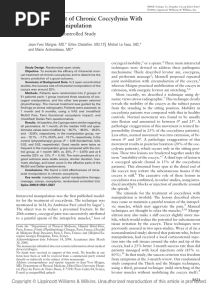 The Treatment of Chronic Coccydynia With PDF