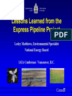 SN19.4-Matthews-Lessons Learned Express Pipeline Project