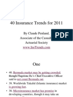 40 Insurance Trends For 2011