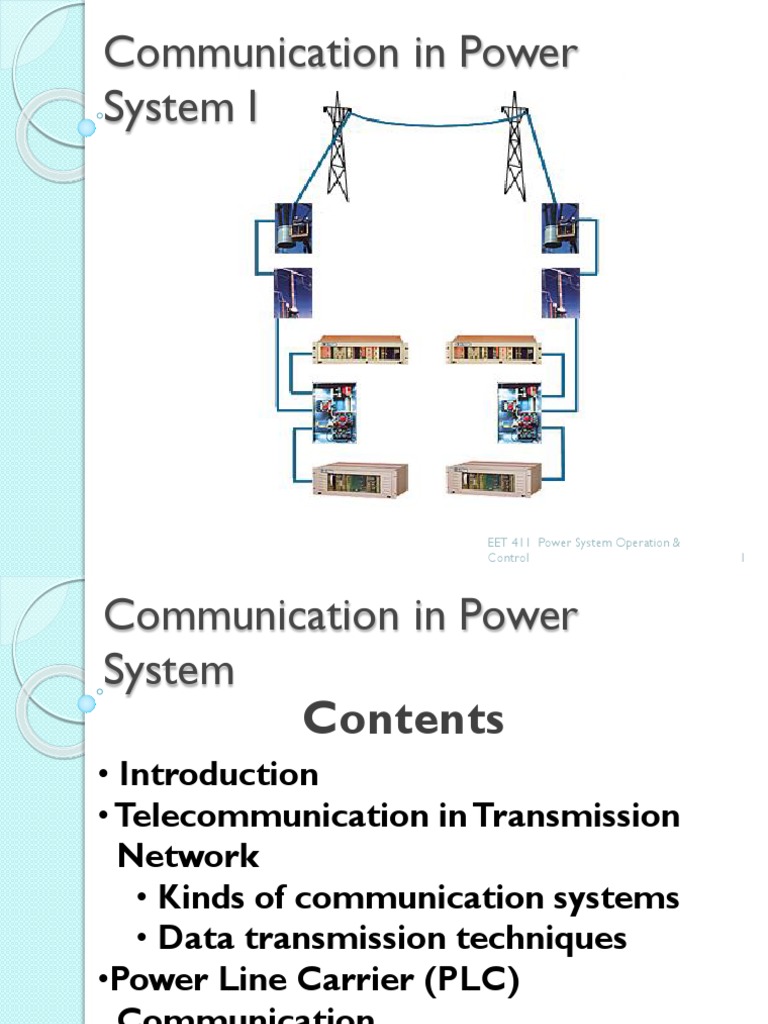 Communication in Power Systems | PDF | Capacitor | Computer Network