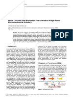 Power Loss and Heat Dissipation Characteristics of High-Power Electromechanical Actuators