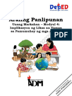 AP7 q1 Mod4 Implikasyon NG Likas Na Yaman Sa Pamumuhay NG Mga Tao Newww