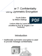 Chapter 7: Confidentiality Using Symmetric Encryption