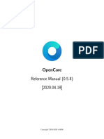 Reference Manual (0.5.8) (2020.04.19) : Opencore