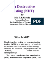 Non Destructive Testing (NDT) : by Mr. H.P.Varade