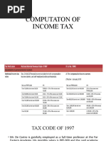 Withholding Tax Computation Under TRAIN | PDF | Payroll Tax | Taxes