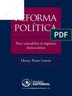 Reforma Política. para Consolidar El Régimen Democrático PDF