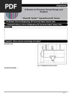 A Review On Pressure Vessel Design and Analysis Nitant M. Tandel Jigneshkumar M. Parmar