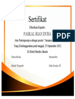 Desain Certificate Template Free Download 15