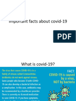 Important Facts About Covid-19