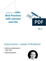 Client Intake Best Practices With Lexicata and Clio
