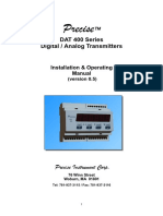 Precise: DAT 400 Series Digital / Analog Transmitters