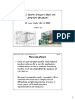 CE-523: Seismic Design of Steel and Composite Structures: M. Engg. (Civil / EQ), Fall 2019