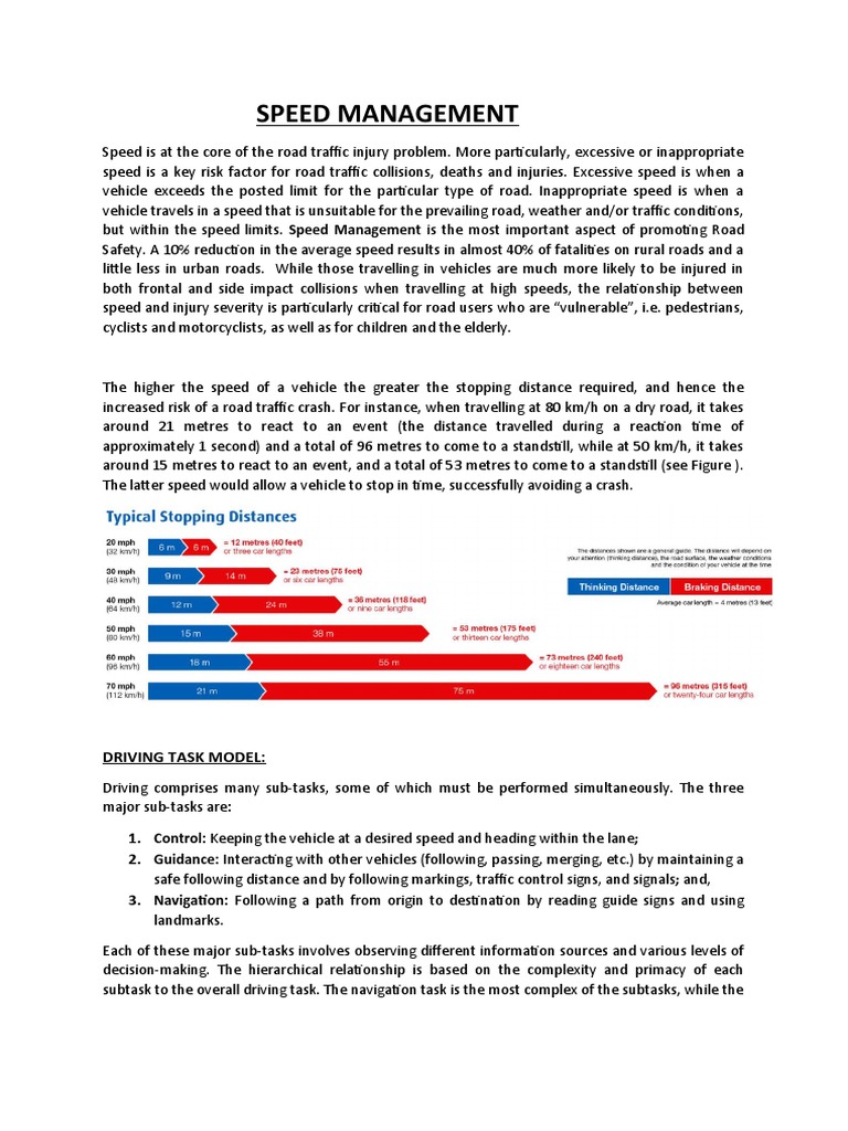 HGT Speed Management | PDF | Speed Limit | Traffic Collision