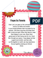 Prayer For Parents and Study