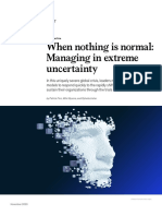 When Nothing Is Normal: Managing in Extreme Uncertainty