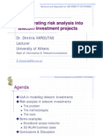 Incorporating Risk Analysis Into Telecom Investment Projects