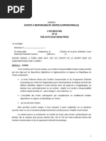 Modèle de Statuts SARL en RDC | PDF