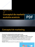 Conceptul de Marketing Si Evolutia Acestuia