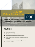 Week 8: Implementation of Accrual Accounting in The Public Sector