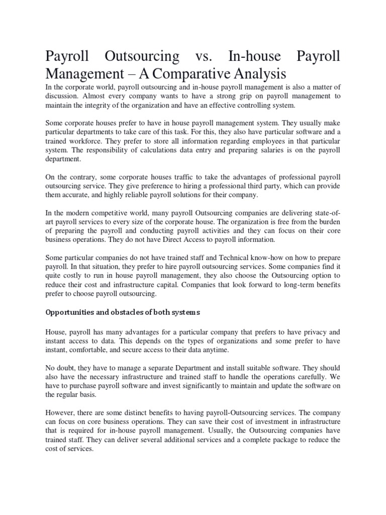 Payroll Management Services - Infinity People | PDF | Outsourcing | Payroll