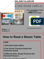 Minggu Ke-13, Pertemuan Ke-25, Sifat Fluida Murni Dan Steam Tabel