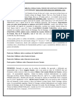 ACTA AVULSA ASSEMBLEIA - UNIMETAL - Acta Completa, Nova Versão