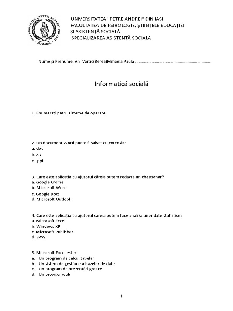 Test Informatica | PDF