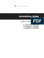 Installation Guide: Gigabit Unmanaged Switch TL-SG1048 TL-SG1024/TL-SG1024D TL-SG1016/TL-SG1016D TL-SG1008/TL-SG1008PE