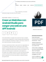 Crear un WebView con Android Studio para cargar una web en una APP Android
