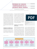 Criterios de Consulta y Hospitalizacion en IRC