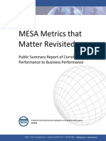 MESA Metrics that Matter Revisited