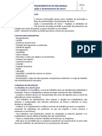 14-Ficha de Procedimentos de Segurança - Trab. de Pavimentação e Assentamentos de Lançis