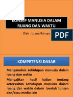 Konsep Manusia Dalam Ruang Dan Waktu